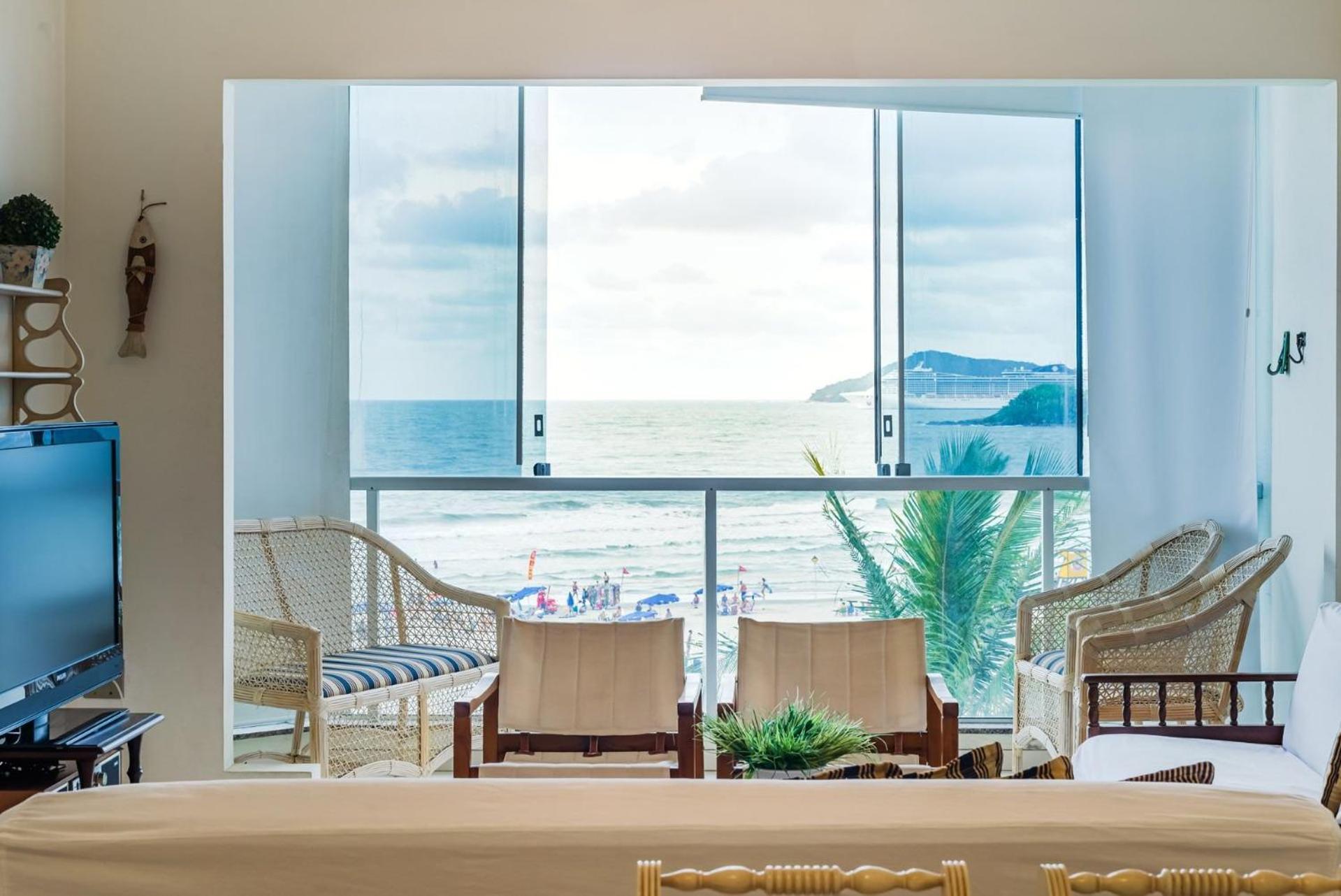 Ferienwohnung Apto Pe Na Areia Com Linda Vista Frente Mar Cel403 Balneário Camboriú Exterior foto